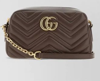Gucci gg marmont nappa leather shoulder bag