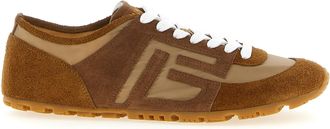 Balmain Brown Calfskin Womens Sneakers