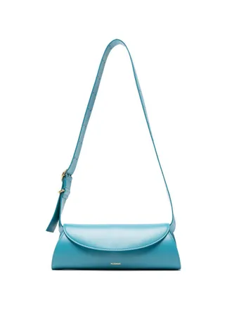 Jil Sander Womens Cannolo Small Leather Shoulder Bag