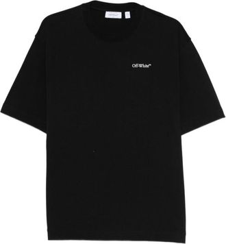 Off-white Black Crew Neck Logo T-shirt