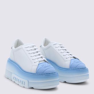 Casadei Color-Block Chunky-Sole Sneakers - White