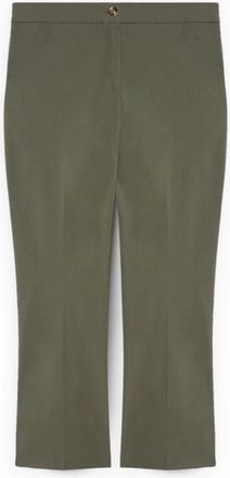 Fiorella Rubino Broeken, Dames, Groen, L, Polyester, Kick Flare Broek