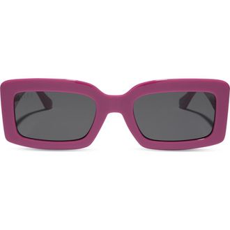 DIFF Eyewear Katie 52mm Gradient Rectangle Sunglasses in Berry at Nordstrom Rack