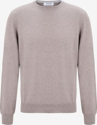 Gran Sasso Rundhalspullover aus Schurwolle