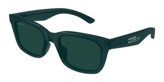 Balenciaga BB0468S Asian Fit 004 Mens Sunglasses Green Size 53