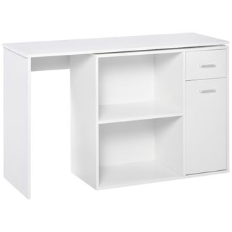 HOMCOM Scrivania Angolare Da Computer Con Scaffale Tavolo Da Pranzo In Legno - Homcom