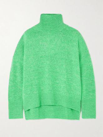 Lisa Yang Pullover A Collo Alto In Cashmere Heidi - Verde