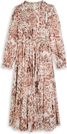 Needle & Thread Leopard-print Chiffon Midi Dress - 14 (UK18 / Xxl)