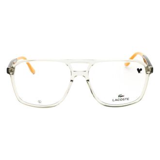 Lacoste L2991035 Aviator Full Rim Eyeglasses - Gray