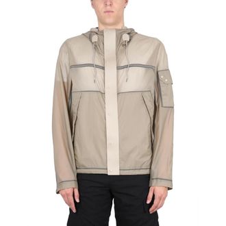 Ten c Light Jackets, male, Beige, Size: XL Combo Bonded Anorak