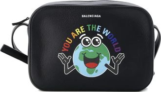 Balenciaga Everyday Camera Bag Printed Leather Small crossbody bag - Zwart