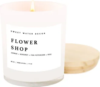 Sweet Water Decor 11-Ounce Jar Candle in Flower Shop at Nordstrom