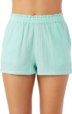 O'Neill Carla Shorts Womens Ocean Double Gauze Elastic Waist DSGL1266