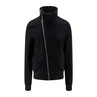 Rick Owens Heren, Sweatshirts & Hoodies, Zwart, Maat: M Katoen