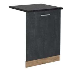 Vicco Panel Frontal Del Lavavajillas R-line, Hormig&oacute;n Negro, 60 Cm, Et Antracita Vicco
