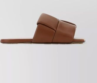 Bottega Veneta leather flat slides
