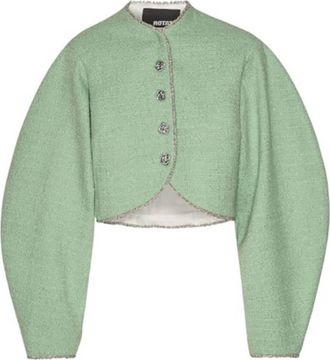 Rotate Boucle Tailored Fit Jacket, Brand Size 36 (US Size 2)