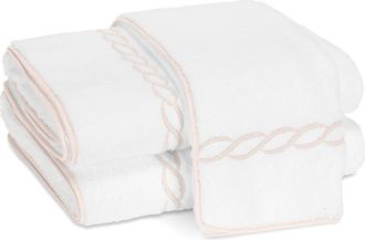 Matouk Classic Chain Wash Cloth in Blush at Nordstrom, Size Washcloth