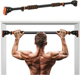 OEM Barra De Dominadas Ajustable De Acero De 72-110 Cm, Equipo De Gimnasio (naranja)