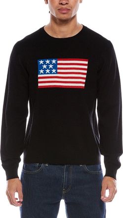 Brodie American Flag Wool & Cashmere-Blend Crewneck Sweater