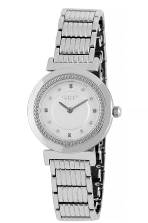 Johan Eric Denmark Womens Djursland White Dial Ladies Watch JE1200-04-001B - Silver Stainless Steel - One Size