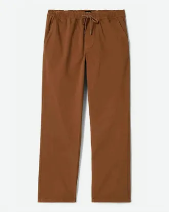 Brixton Mens Broadway Elastic Pant In Brown