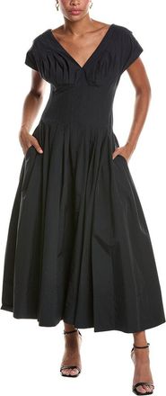 SIMKHAI Simkhai Nina Pleated Midi Dress