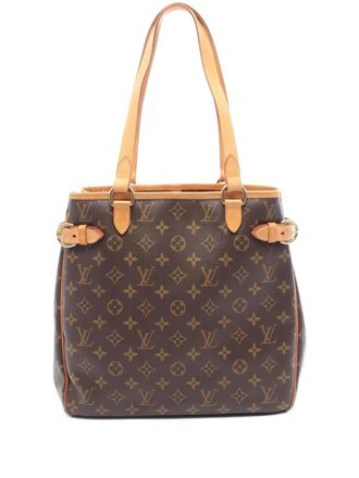 Louis Vuitton 2005 Batignolles Vertical Monogram tote bag - women - Canvas/PVC/Leather - One Size - Brown
