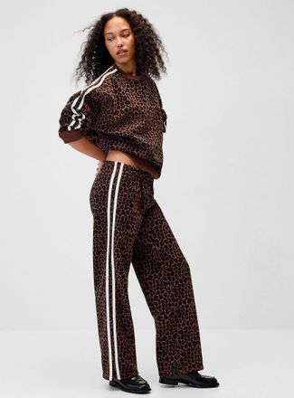 Twik Womens Track stripe wide-leg sweatpant
