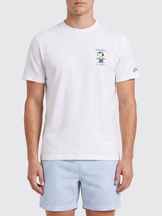 MC2 Saint Barth Crewneck T-shirt in Cotton with Graphic and Slogan Print