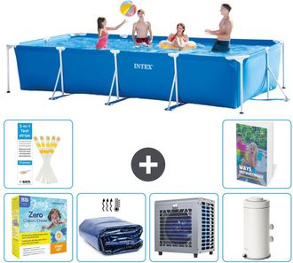 Intex Piscina Con Estructura Rectangular - 450x220x84 Cm - 7-piezas S157