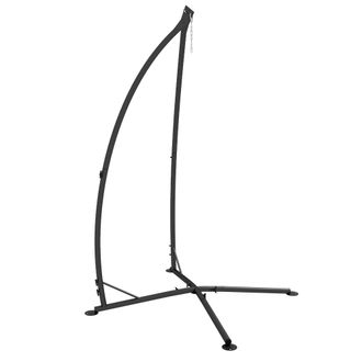 OUTSUNNY Hammock Chair Stand Metal Frame Hammock Stand Only with Chian - Black | TJ Hughes