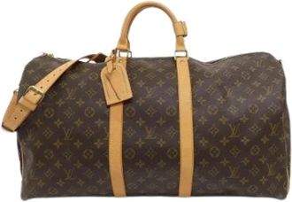 Louis Vuitton Pre-owned Monogram Boston Bag - unisex - Vintage Weekendtas - Bruin - ONE Size - Vintage