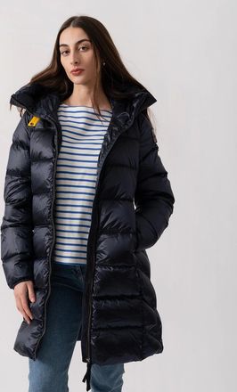 Parajumpers Womens Parajumpers Marion Womens Hooded Down Jacket - Blue Navy 316 - Size: 10/8