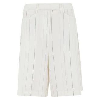 Semicouture Casual Shorts, female, White, Size: XS Paloma Shorts