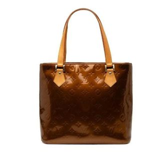 Louis Vuitton Pre-owned Tote Bags, female, Brown, Size: ONE SIZE Pre-owned Houston Monogram Vernis Patent Tote Bag