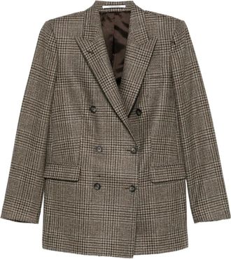 Tagliatore Giacca doppiopetto a quadri - Marrone
