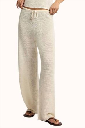 Onia Knit Drawstring Pant In Egret