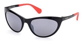 Max & Co. MO0037 FLEX2 01C Womens Sunglasses Black Size 58