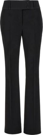 Ferragamo Smokingbroek - Dames - Wijde Broeken - Zwart - XS - Wol - Broeken