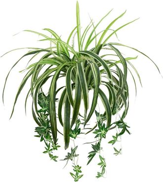 Nearly Natural 24In Uv-Resistant Artificial Spider Bush (Indoor/Outdoor) - Set Of 3