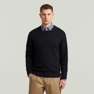 G-Star The Floris - Correct Crew Neck Sweater - Zwart - Heren