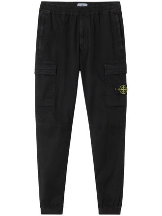 Stone Island Cotton Flap Thigh Pocket Emblem Cargo Pants