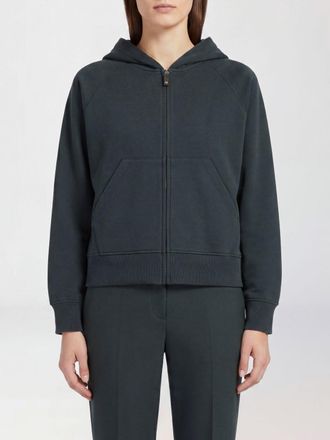 Max Mara S Max Mara Felpa in misto cotone con cappuccio e chiusura zip