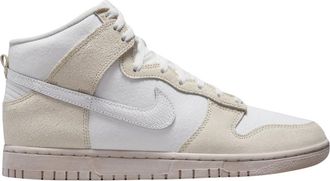 Nike Fitness, Heren, Veelkleurig, 41 EU, Dunk High Retro PRM Sneakers met Geweven Lederen Swoosh
