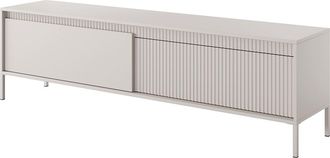 Vente-Unique Mueble TV con 2 puertas en MDF - Beige - NURSEMA