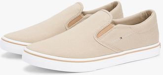Tommy Hilfiger Mens Vulcanized Canvas Slip-On Sneaker - Sandalwood - US 10 / EU 43