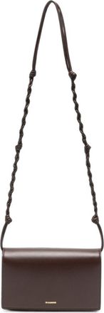 Jil Sander Tangle lederen portemonnee aan ketting