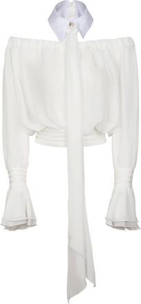 Elisabetta Franchi Mujer, Blusas y Camisas, Blanco, Talla: XS