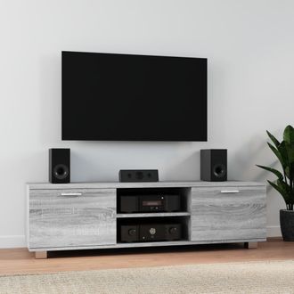 vidaXL Vidaxl - Mueble De Tv Madera Contrachapada Gris Sonoma 140x40,5x35 Cm